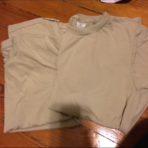 Bundle of two army green shirts!
