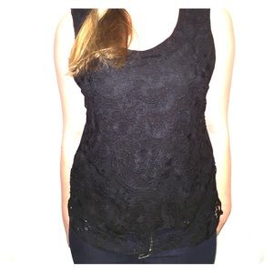 Black Crotchet Top
