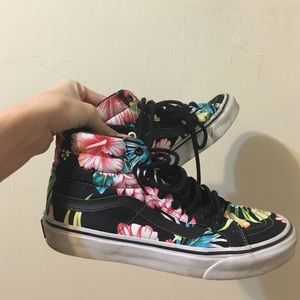 Floral Vans 🌺 Skate Highs