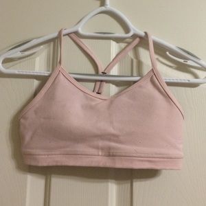 Lululemon pink sports bra, size 4.
