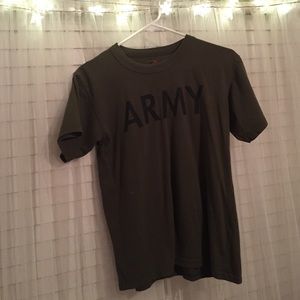 Dark green army t shirt