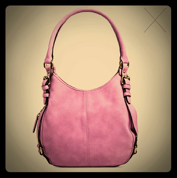 NWOT Merona Timeless Collection Pink Hobo Handbag