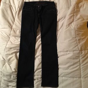 Dark Denim Straight Leg Jeans
