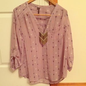 Maurice's arrow chiffon top