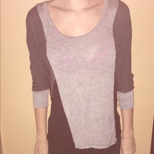 Color block 3/4 shirt