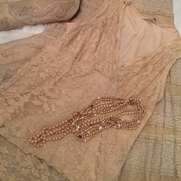 Studio JPR Boho cream lace camisole L