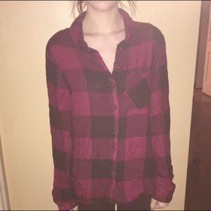 Plaid rue 21 shirt