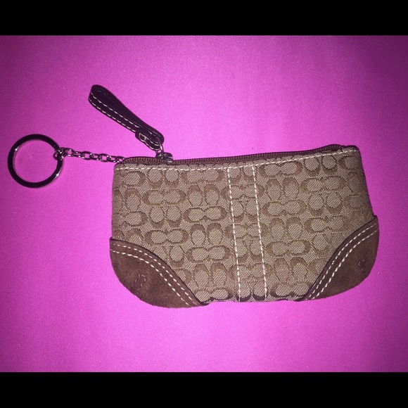 Coach Signature Keychain. 100% Authentic.