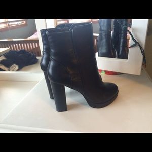 Black heeled booties