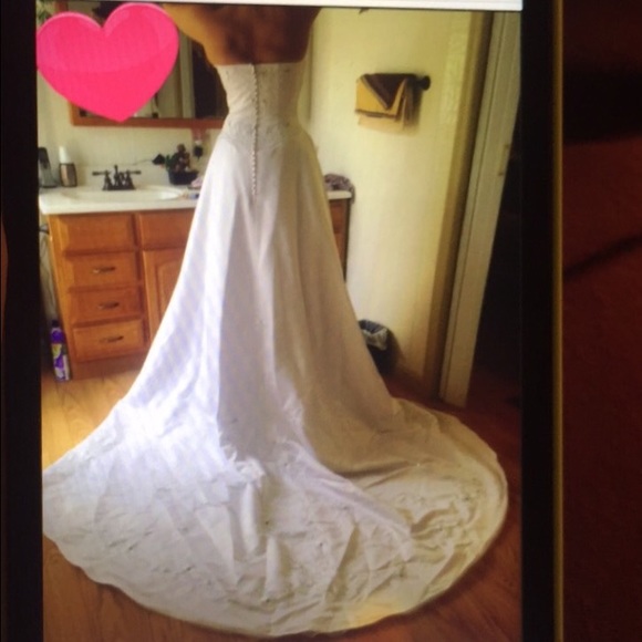 Wedding dress! Altered for some 5'5'' or shorter!