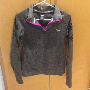 Pink quarter zip fleece