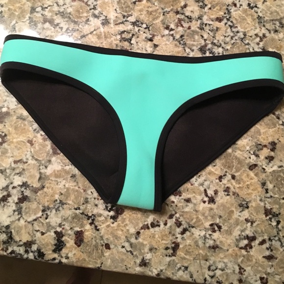 Triangl Chloe bikini bottoms and bag in Miami Mint