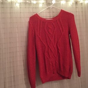 Salmon knitted sweater