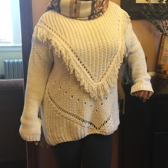 NWT H&M cream oversized sweater