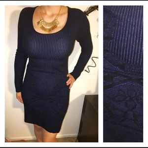 Max Studio Blue bodycon sweater Dress Max Studio Blue bodycon sweater Dress
