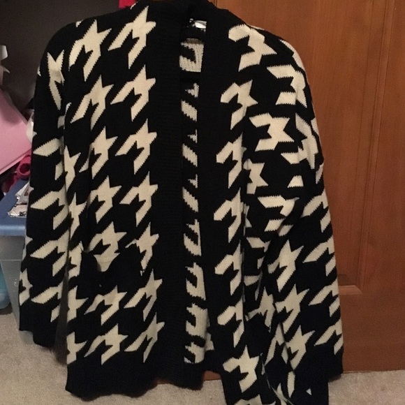 Black and white cardigan