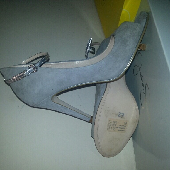 Grey suede French Connection pumps