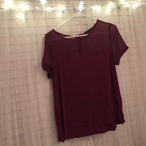 Burgundy blouse