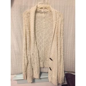 Ivory knitted cardigan