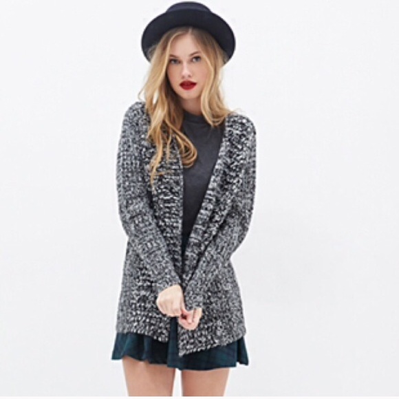 Forever 21 Gray Marled Cardigan