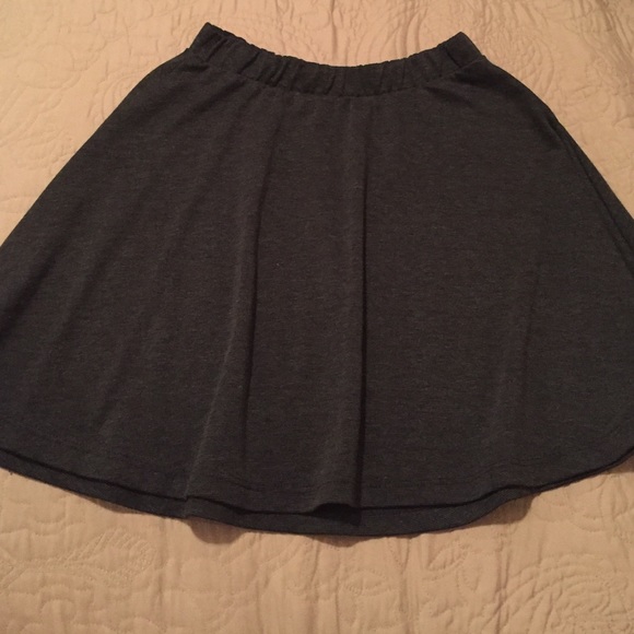 Gray circle skirt