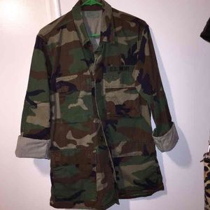 Military army jacket camouflage