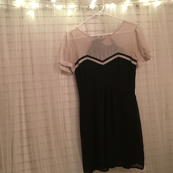 Black and white dress
