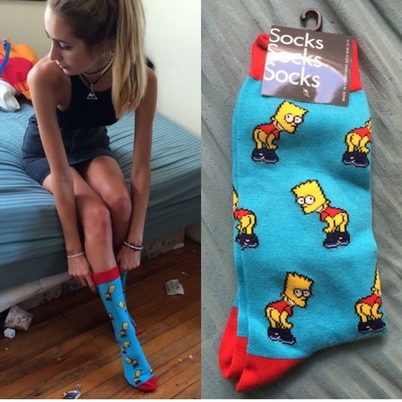 UO Bart Simpson Socks
