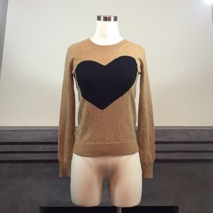 J. Crew heart sweater
