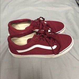 Burgundy Old Skool Vans