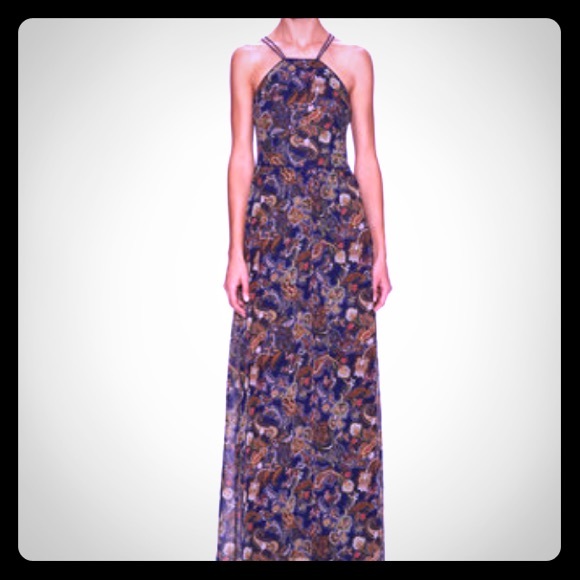 Paisley Print Maxi Dress