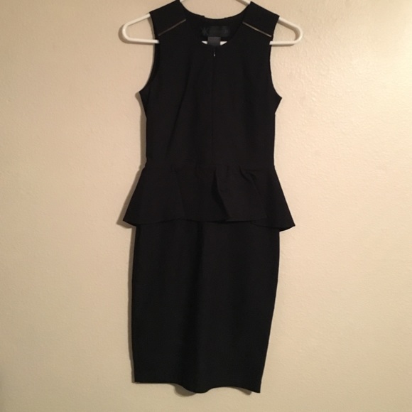 Kardashian Kollection black peplum dress