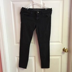 Black American Eagle Skinny Jeans