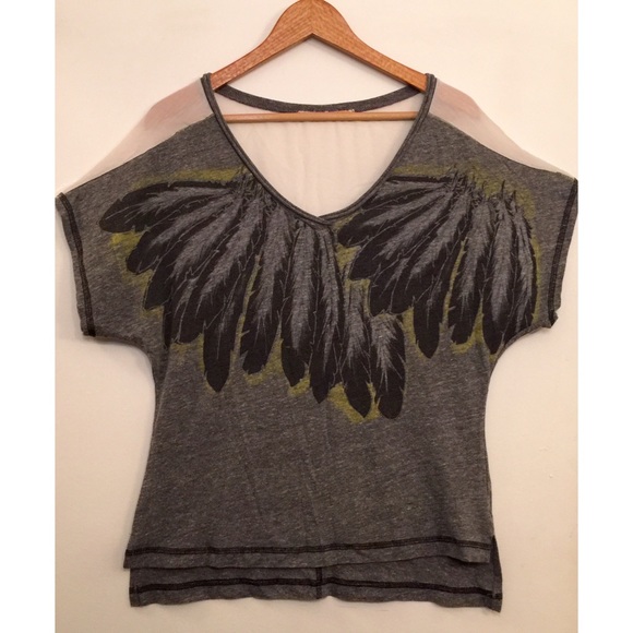 Free People feather top