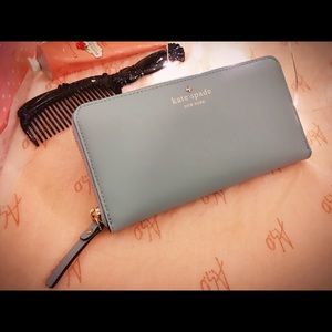 Kate Spade cedar street lacey : sky blue wallet