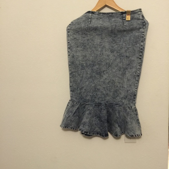 2 piece jean skirt set