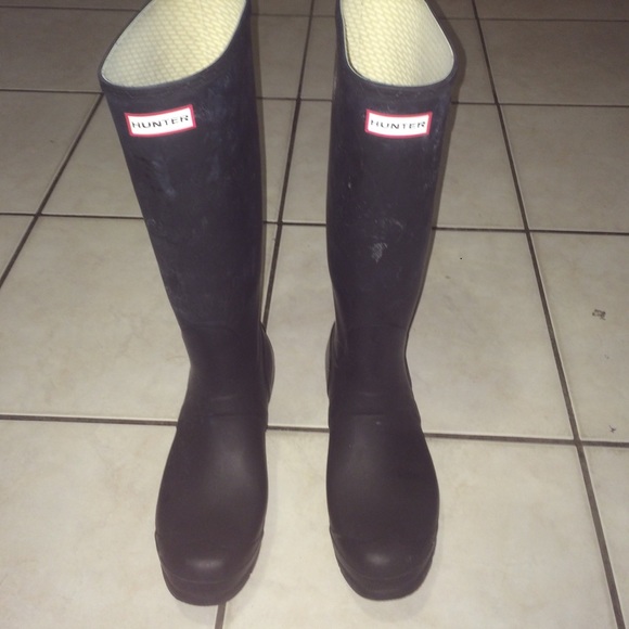 TALL MATTE HUNTER BOOTS SIZE 10F