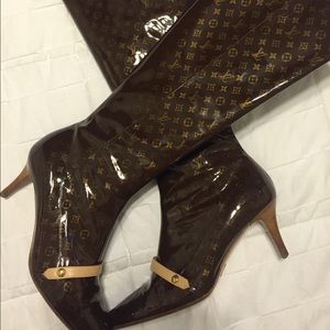 Monogram Patented Leather Tall Boots