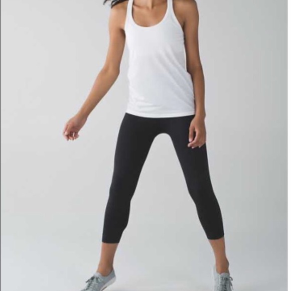 SOLD----- Black size 4 lululemon crop. Brand new