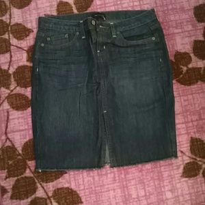Pencil jean skirt