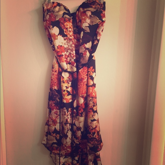 strapless dress with belt never worn