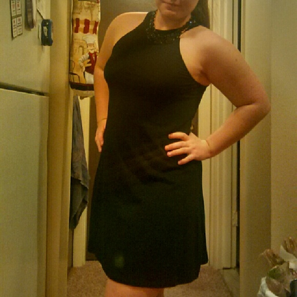 Black Halter Dress