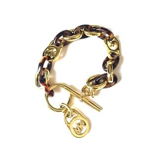 Michael Kors tortoise shell toggle bracelet