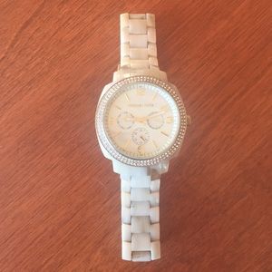 MICHAEL KORS TAN/GOLD TORTOISE WATCH