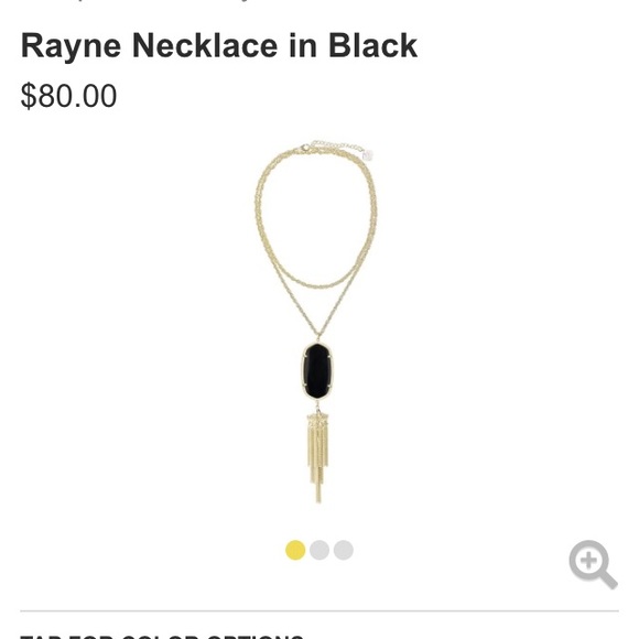 Rayne necklace in black/gold
