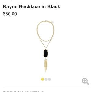 Rayne necklace in black/gold