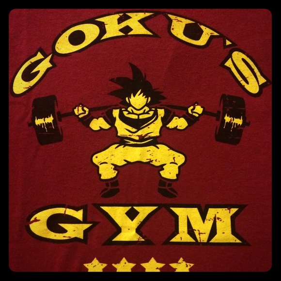NWOT Goku’s Gym Gold’s Gym Parody Dragon Ball Z GT