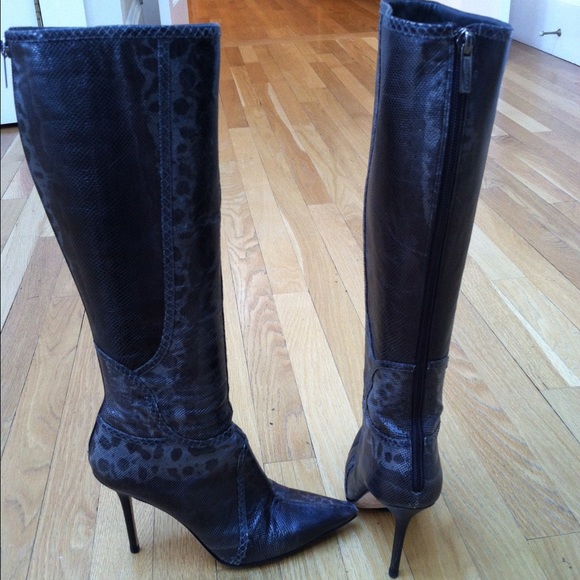 Genuine Jimmy Choo stiletto snakeskin boots - Picture 2 of 4