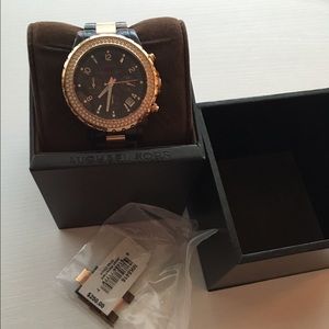 Michael Kors Tortoise and Rose Gold Watch