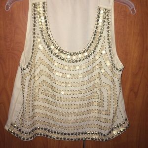 Beaded crop top